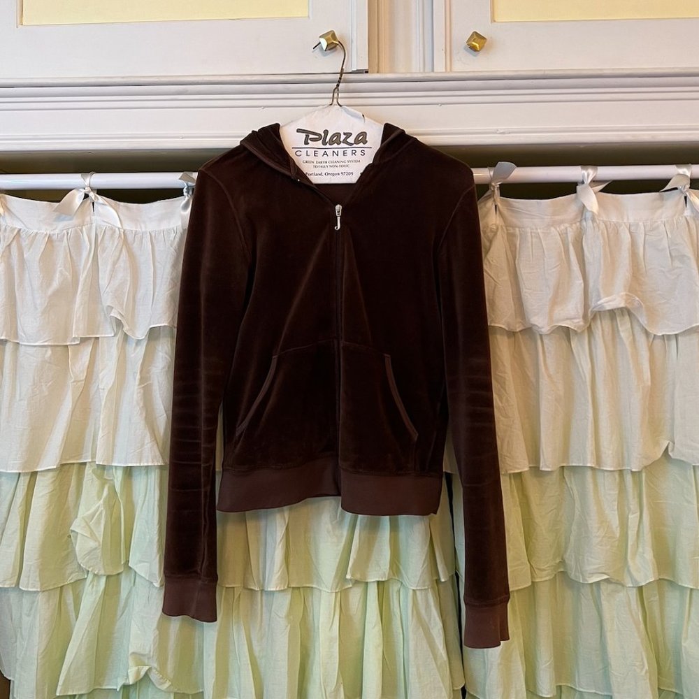 Juicy Couture chocolate velour tracksuit